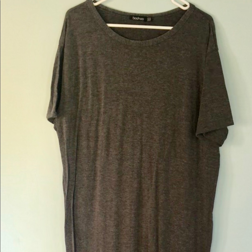 Boohoo oversized t-shirt maxi dress size US 14